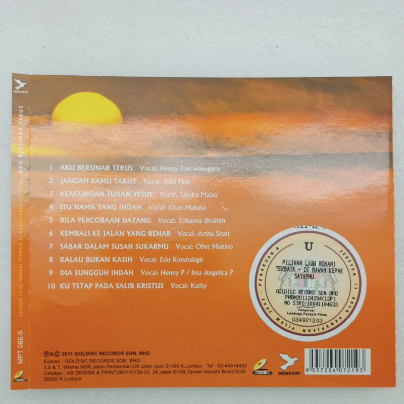 Lagu Lagu Rohani Mtv Karaoke Dvd Vcd Shopee Malaysia