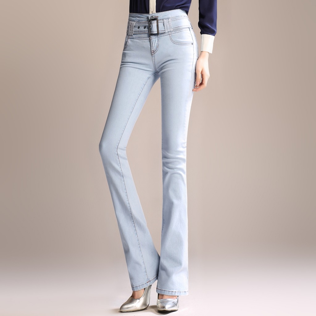 skinny bell bottom pants