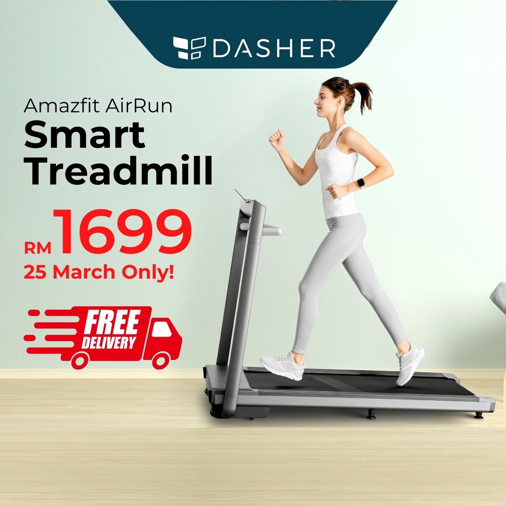 shopee: Amazfit AirRun Smart Treadmill Foldable Multifunctional Folding Smart Running Home Exercise Equipment (0:0:Warranty:FREE 2 Year Warranty;:::)