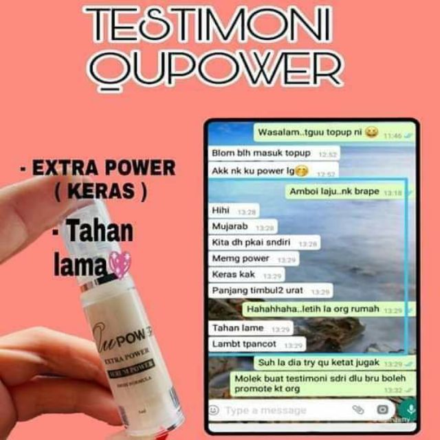 Qu Power New Pack Untuk Lelaki Power Tahan Lebih Lama Shopee Malaysia