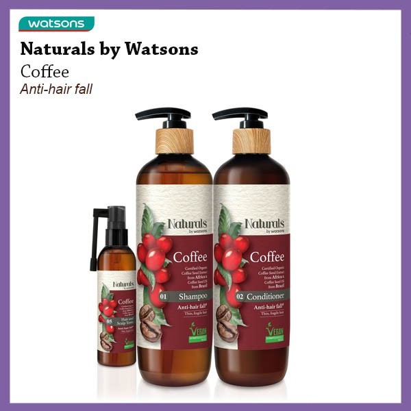 Naturals By Watsons Coffee Series Shampoo 490ml Conditioner 490ml 