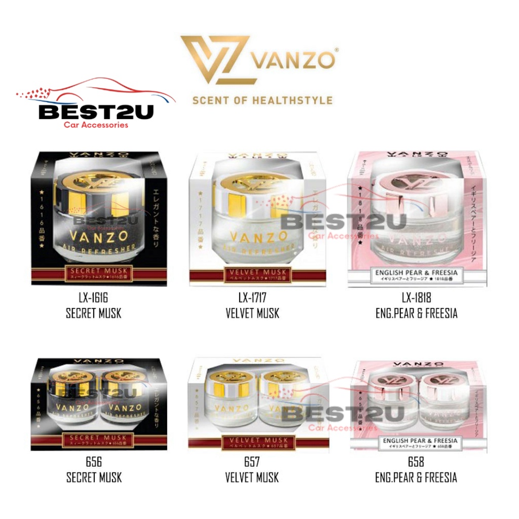 Vanzo Car Perfume Car Air Freshener Car Refresher| 65ML | 15ML(2mini set)