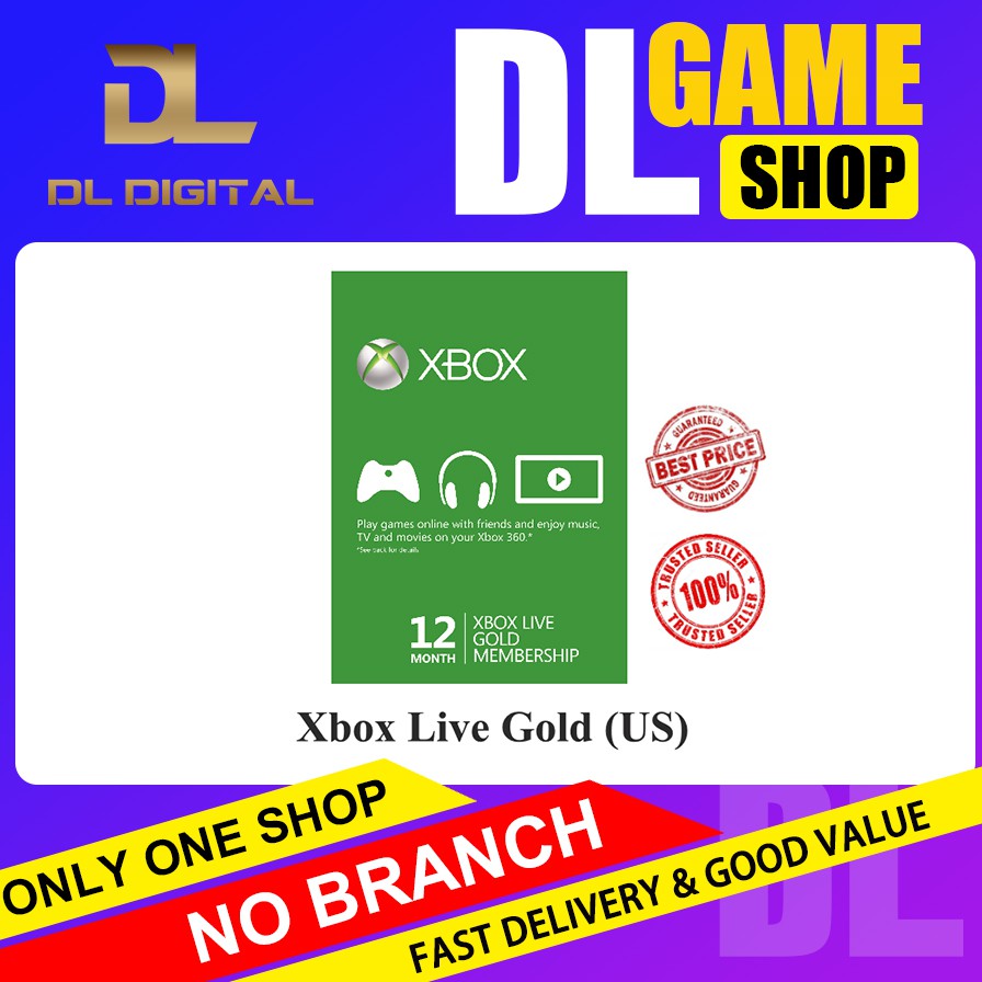 xbox live gold 12 month membership digital code