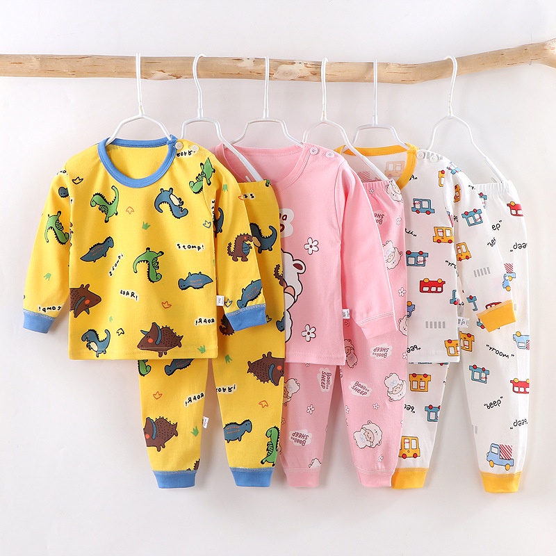 115 Yrs Old Baby Boy Girl Pajamas Cotton Baju Tidur Baby Girl Children