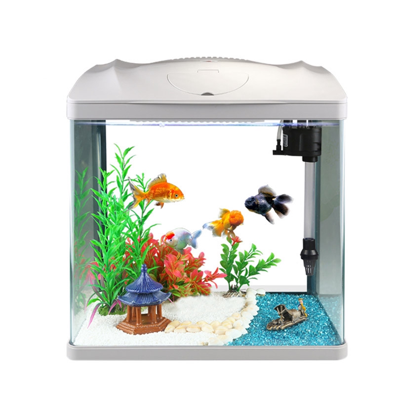 Aquariums Desktop Aquariums Glass Mini Small Living Room Lazy People Do Not Change Water Household Tank