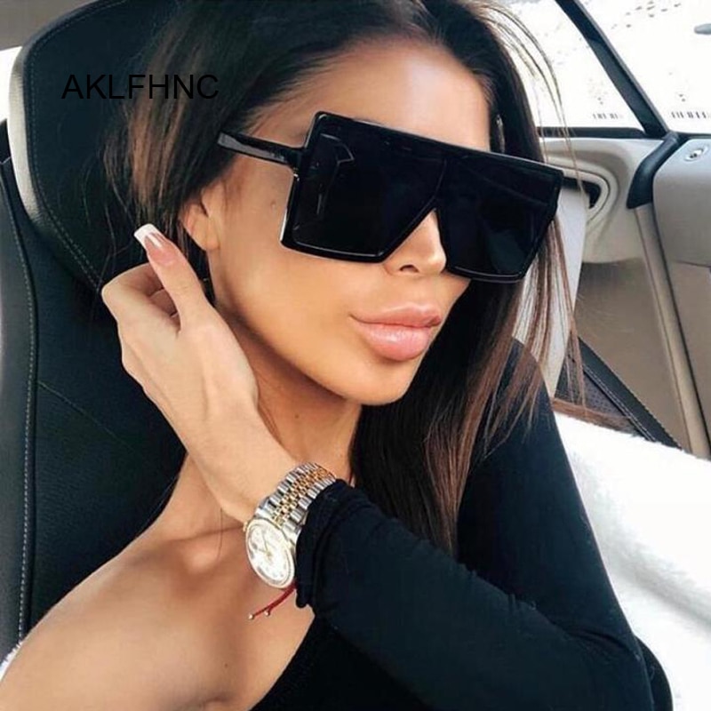 oversized square sunglasses no frame