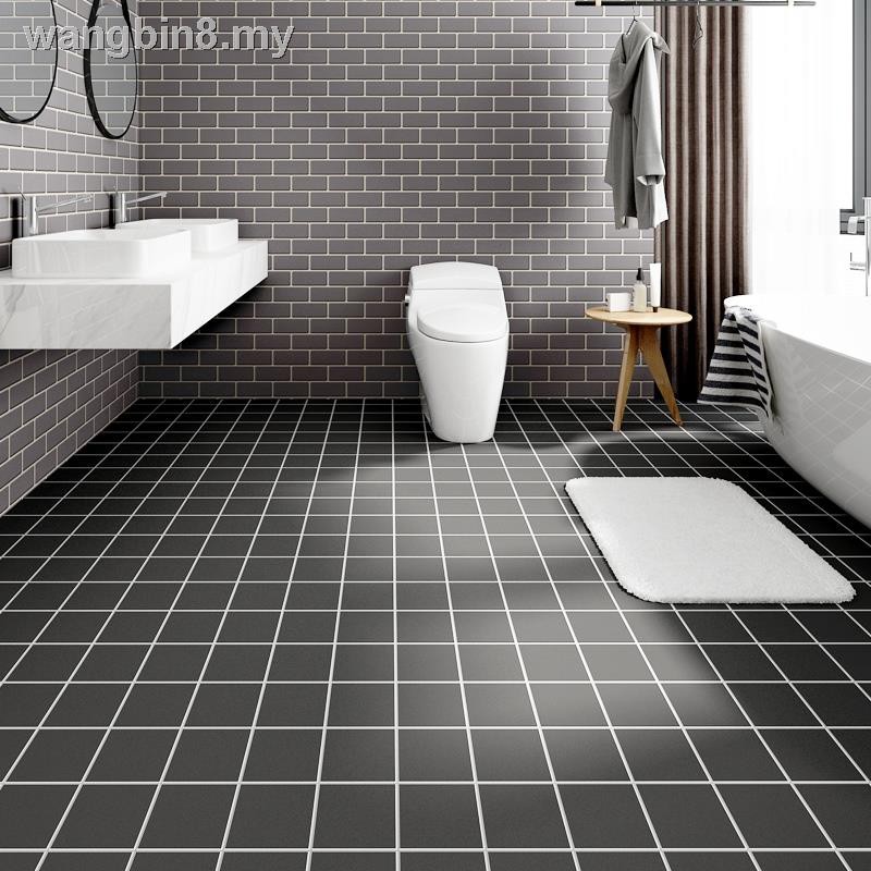 Wear Resisting Stick Floor Antiskid Plain On The Bathroom Tile Of Toilet Waterproof Thickening Leakproof Shopee Malaysia