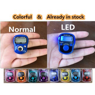Finger Counter Tasbih Digital LED Borong +  box pack