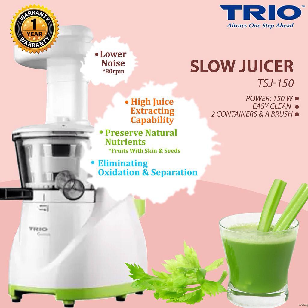 HOT SALES!!!TRIO SLOW JUICER MODEL TSJ150 (display unit) Shopee Malaysia