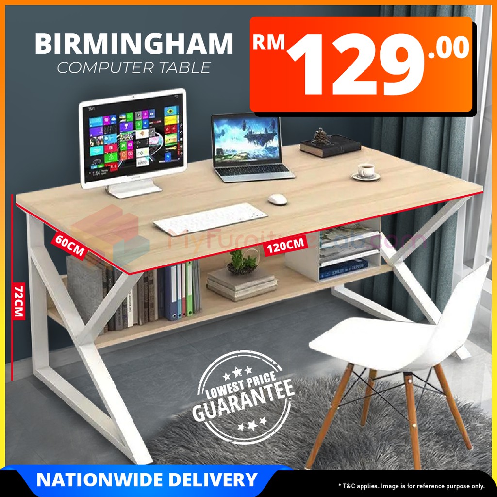  READY STOCK      BIRMINGHAM Computer Table 