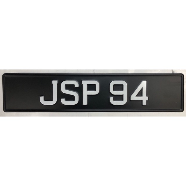 Embossed Car Number Plate SINGAPORE FONT Shopee Malaysia