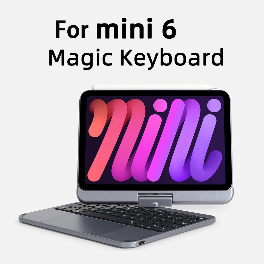 GOOJODOQ For iPad Mini 6 wireless Keyboard With Case Cover
