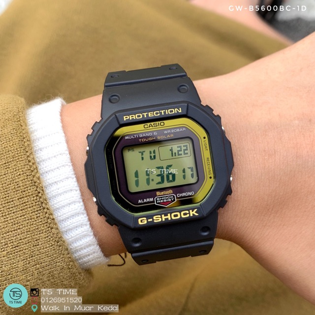 Casio G Shock Multiband 6 Tough Solar Bluetooth Watch Gw B5600bc 1 Gw B5600bc 1d Shopee Malaysia