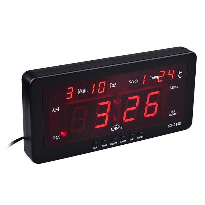 Free Ongkir Digital Clock Caixing Cx2158 Hobar For Tables And Walls