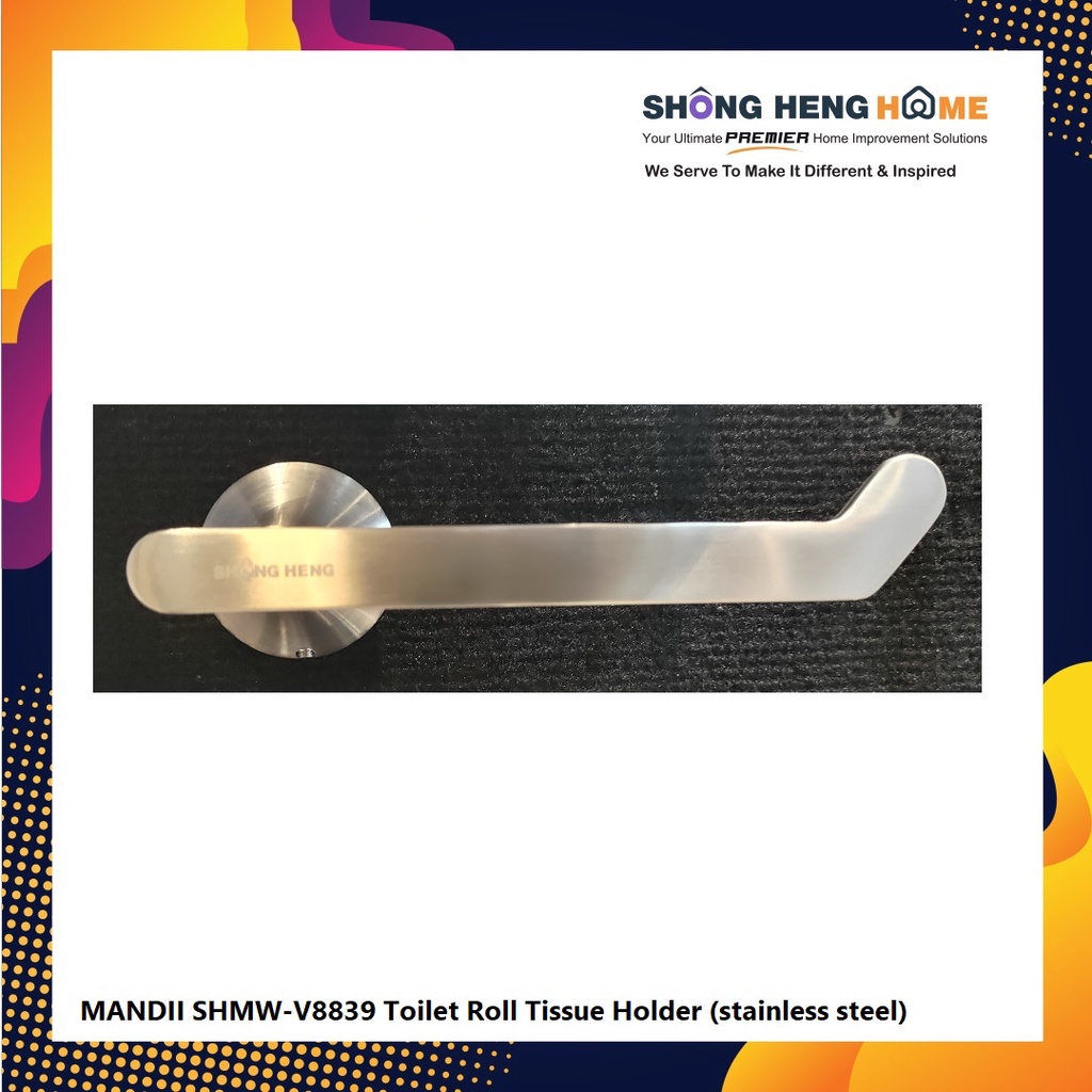 MANDII SHMW-V8839 Toilet Roll Tissue Holder (stainless steel)