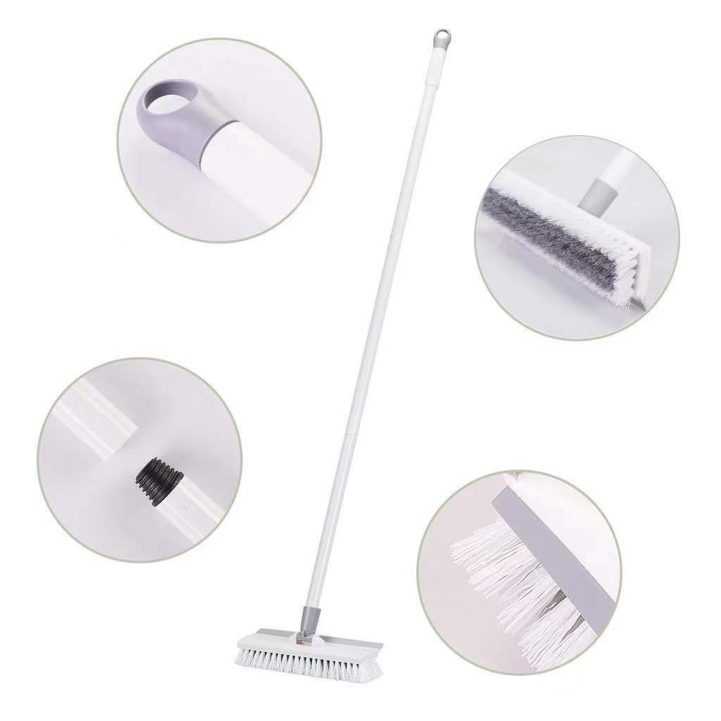 🎁KL STORE✨  NEW Long Handle Bathtub Clean Floor Scrub Brush，Adjustable Stainless Meta