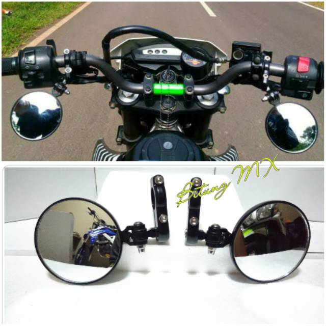 Rearview Mirror Supermoto cnc Round Bottom Mirror KLX DTracker crf wr