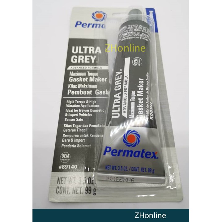 Permatex 599BR Ultra Grey Rigid HighTorque RTV Silicone Gasket Maker