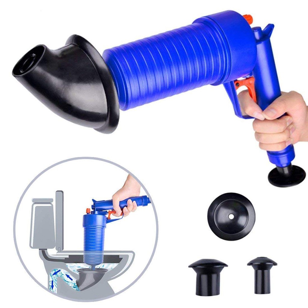 oilet Plunger Drain Blaster Cleaner Gun Air Power Drain Pump High