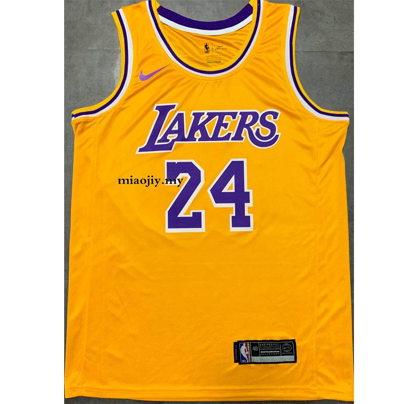 kobe bryant yellow 24 jersey