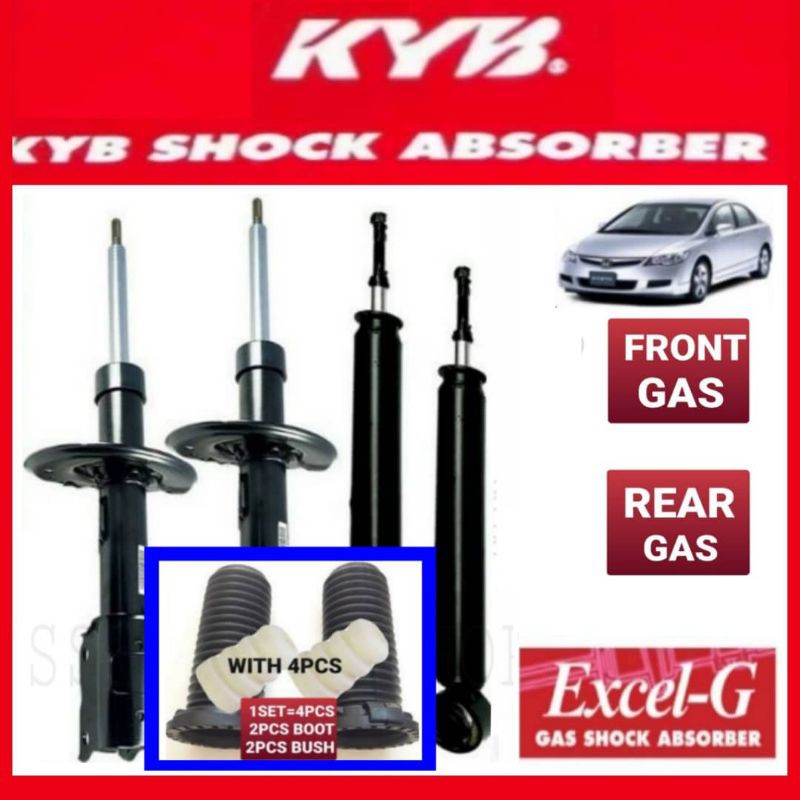 Buy Kyb Honda Civic Fd Sna Snb 1 8 2 0 2006 2012 Absorber Front And Rear 1set 4pcs Original Kayaba Suspension Kit Seetracker Malaysia