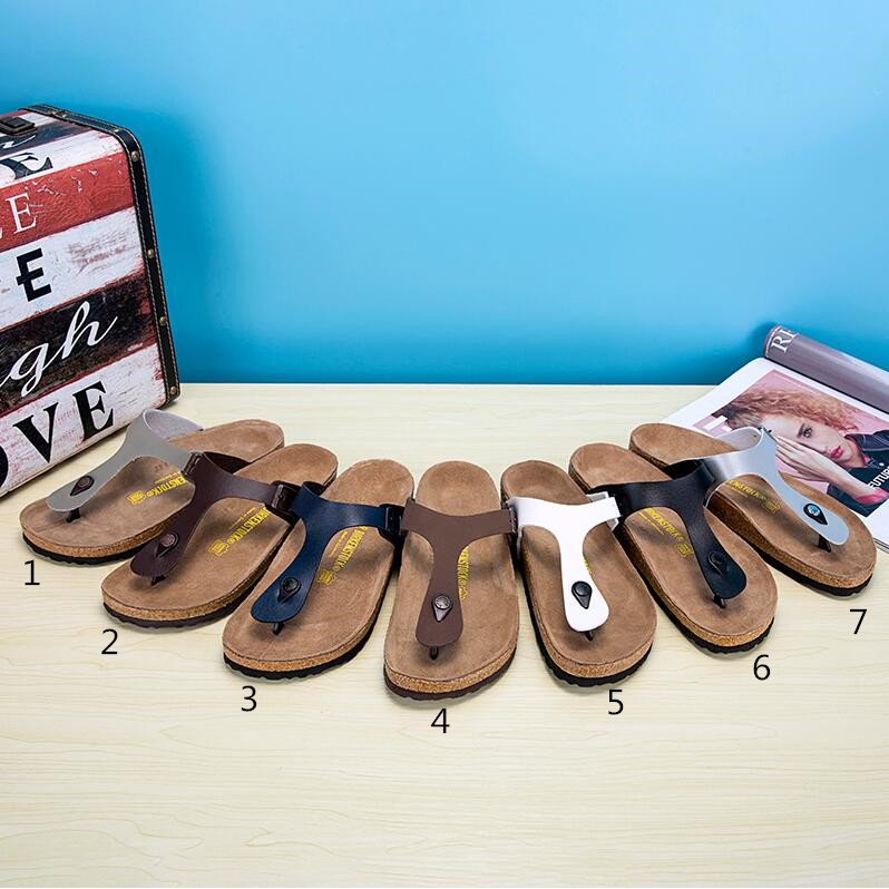 leather cork sandals