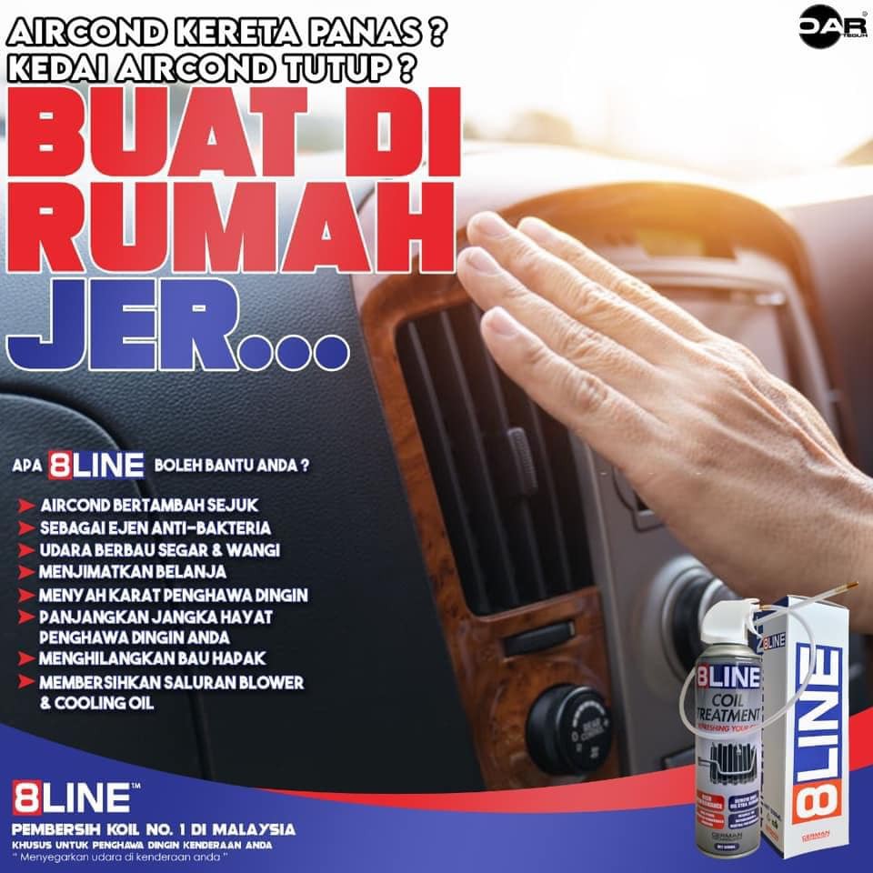 8line Cuci Sistem Aircond Kenderaan Anda Sediri Di Rumah Shopee Malaysia