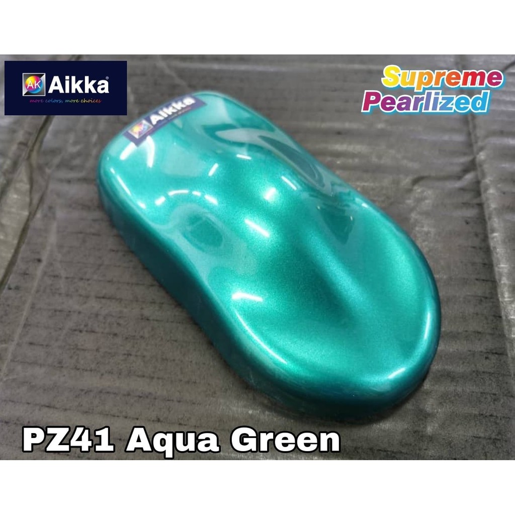 Pz 41 Aqua Green Aikka Supreme Pearlized Colour Shopee Malaysia