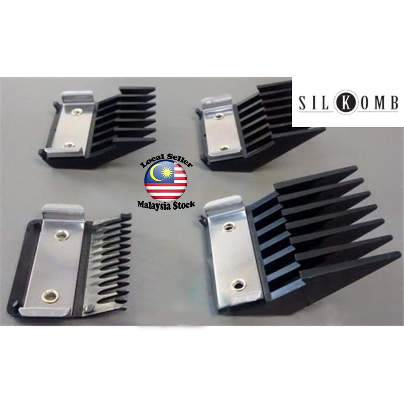 Silkomb 4 in 1 Attachment Combs for Wahl Clipper Haircutting Tool