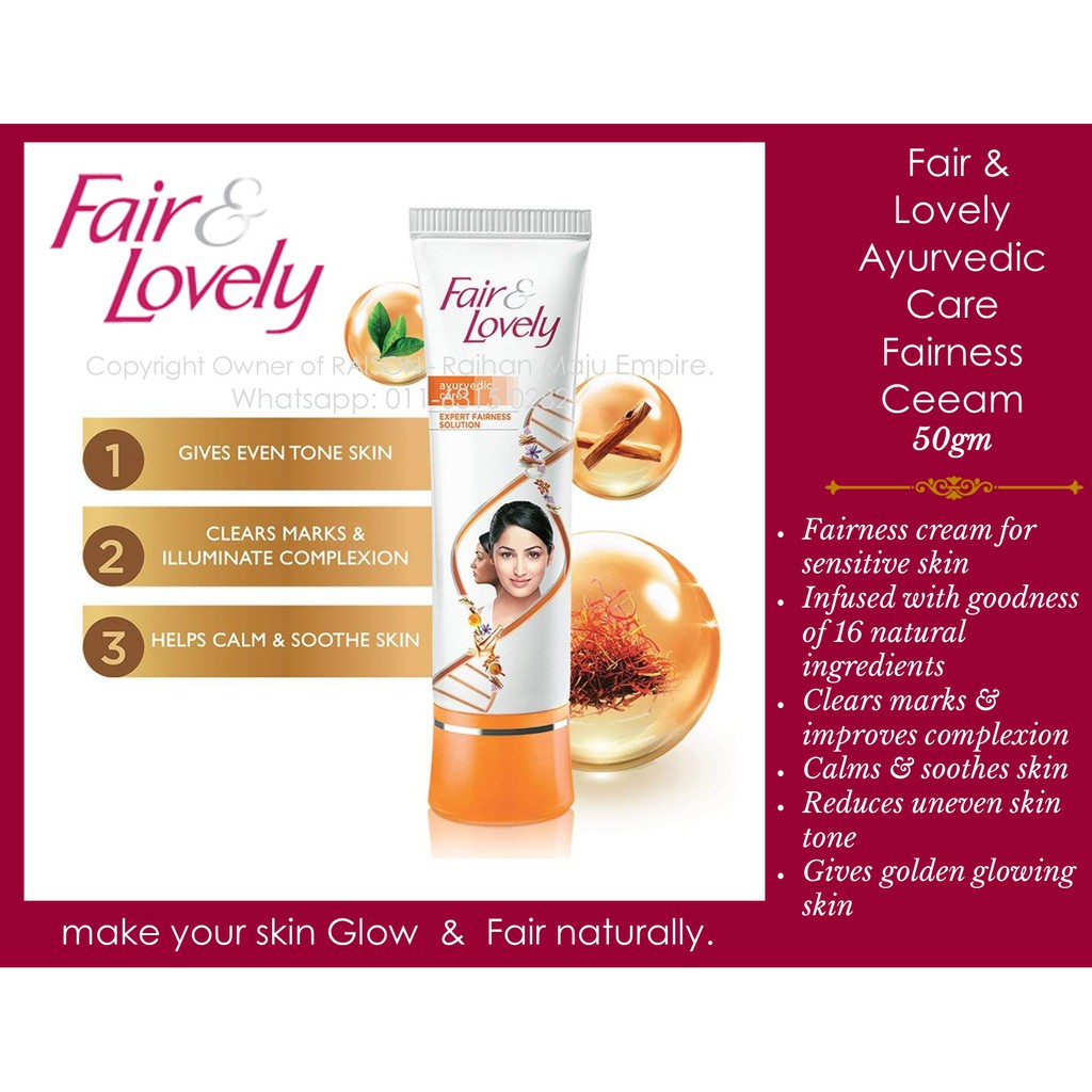 fair lovely ayurvedic cream
