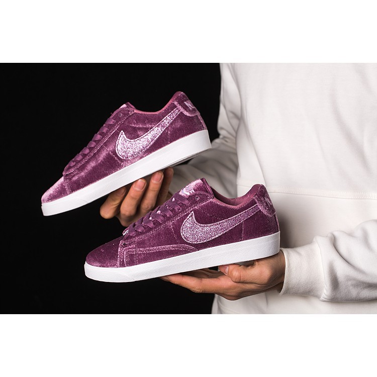 nike blazer low mens purple