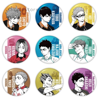 Haikyuu!! Cosplay Badges Hinata Shoyo Brooch Pins 58mm Japan Anime Collection Badge