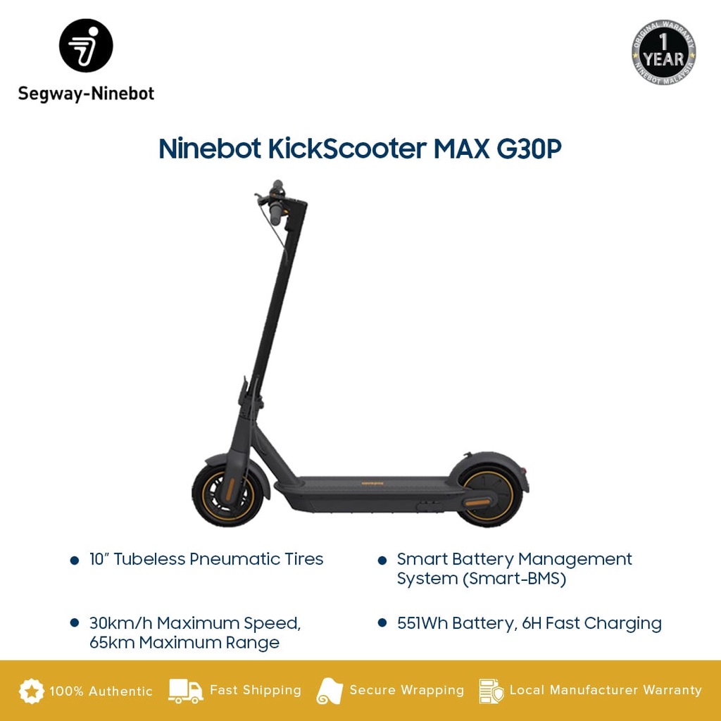 Электросамокат ninebot by segway kickscooter max g2