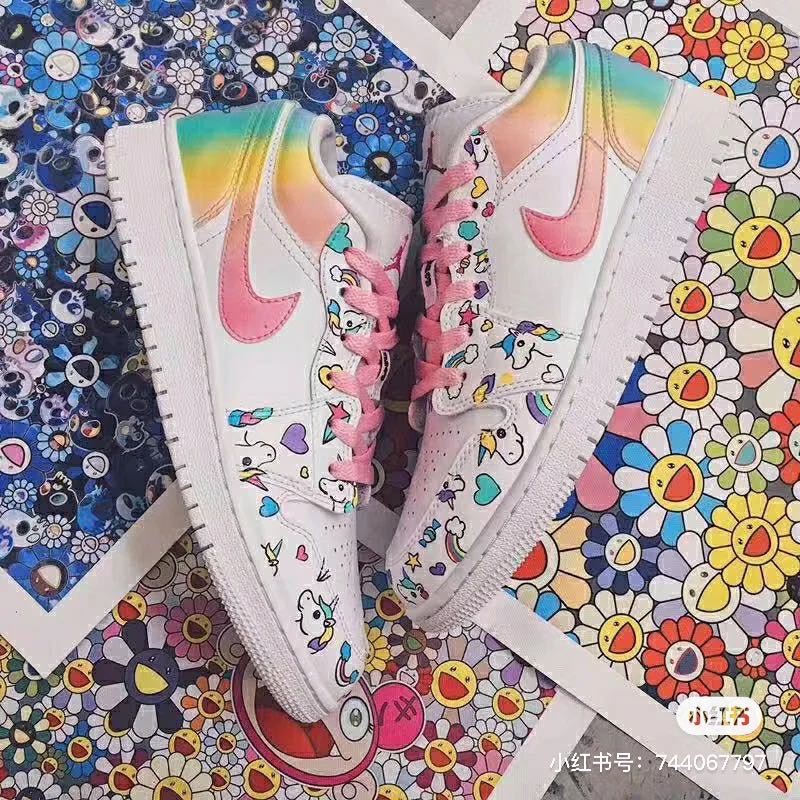 air jordan 1 low rainbow