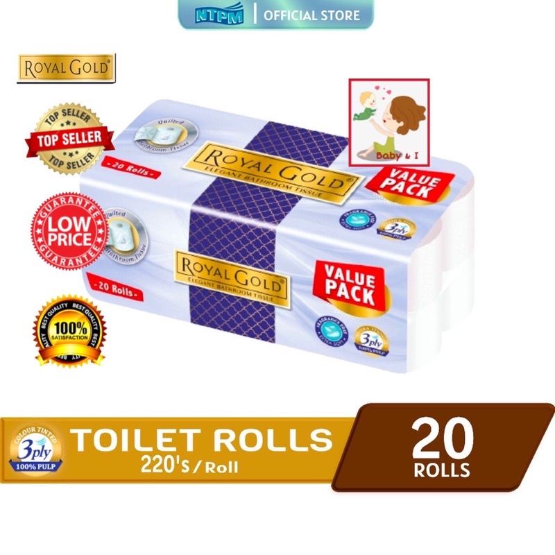 Royal Gold Toilet Roll 220 Prices and Promotions Feb 2023 Shopee