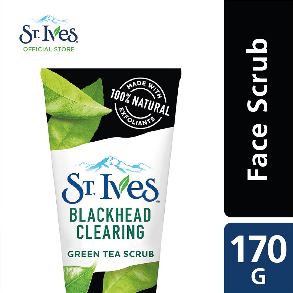 St. Ives Blackhead Clearing Green Tea & Bamboo Scrub (170g) PGMall