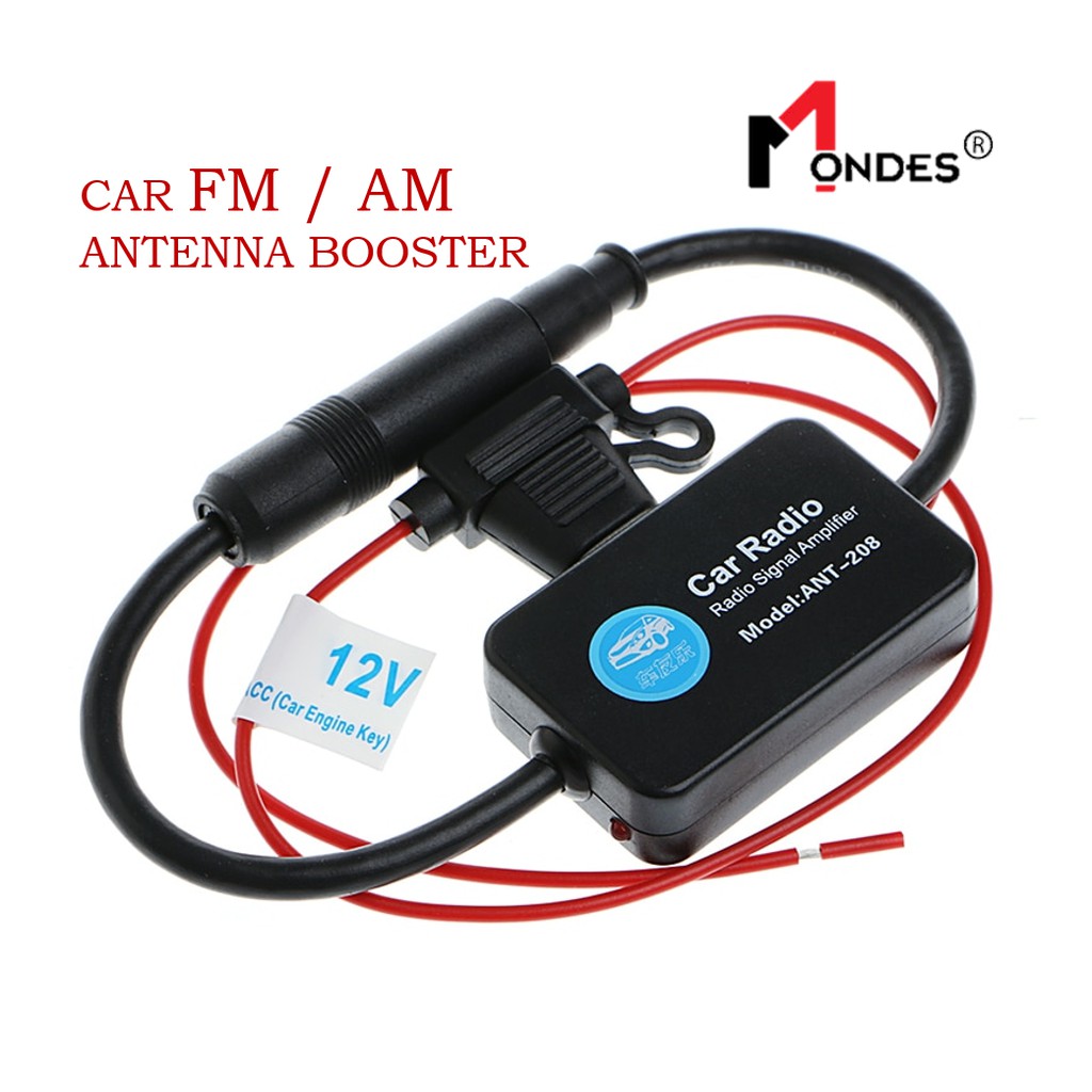 ANT-208 Active Car Radio Antenna AM FM Amplifier Signal Booster 12V  Portable | Shopee Malaysia