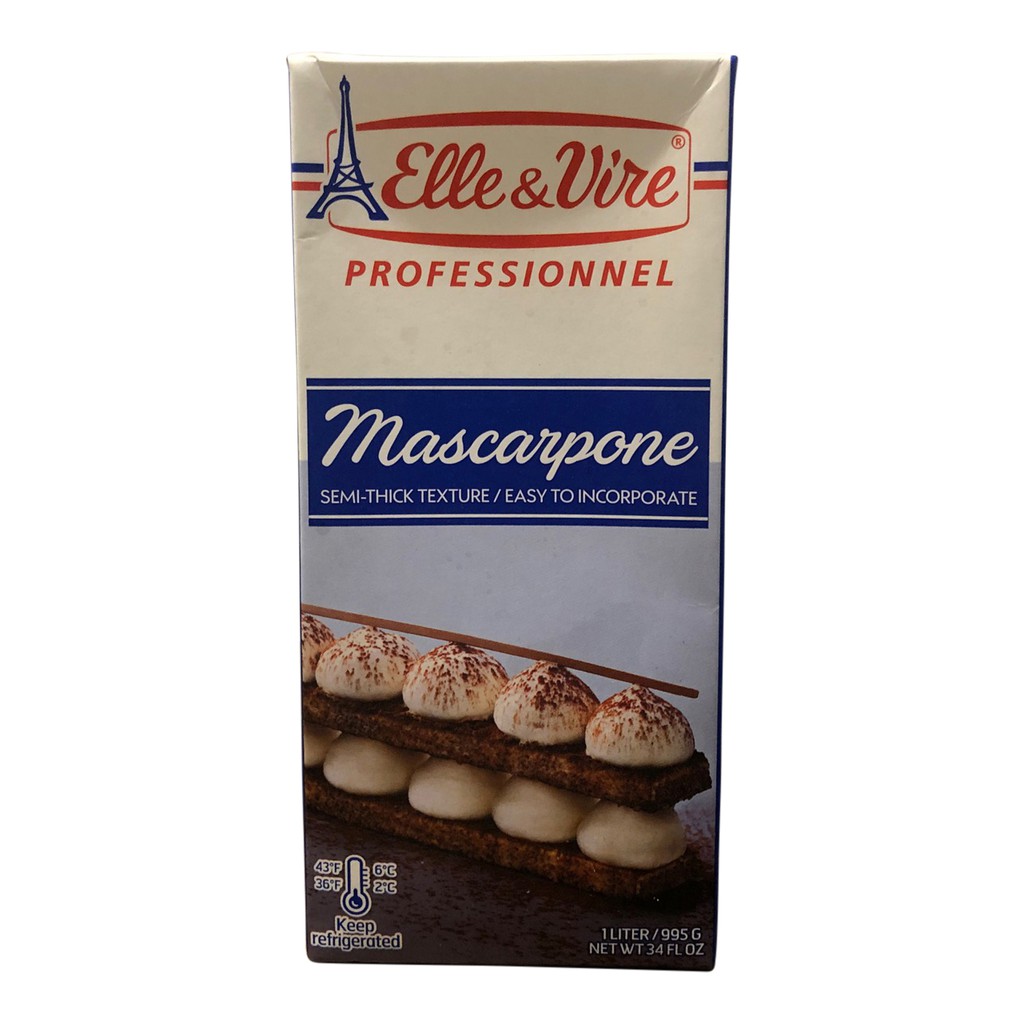 Elle u0026 Vire Professionnel Mascarpone - 1 Liter