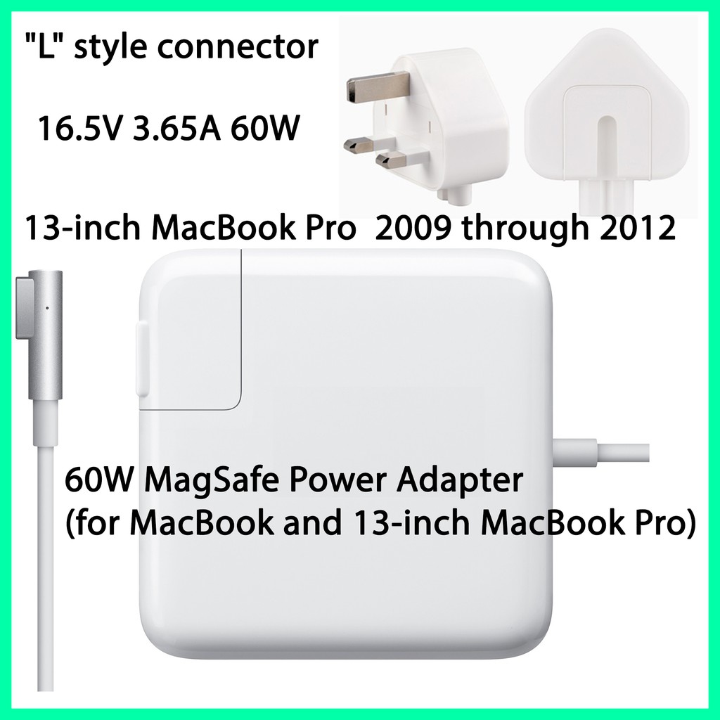 Magsafe 1 Magsafe 2 Charger Adapter Macbook Air Propro Retina 13 15 45w 60w 85w L T Style Connector Shopee Malaysia