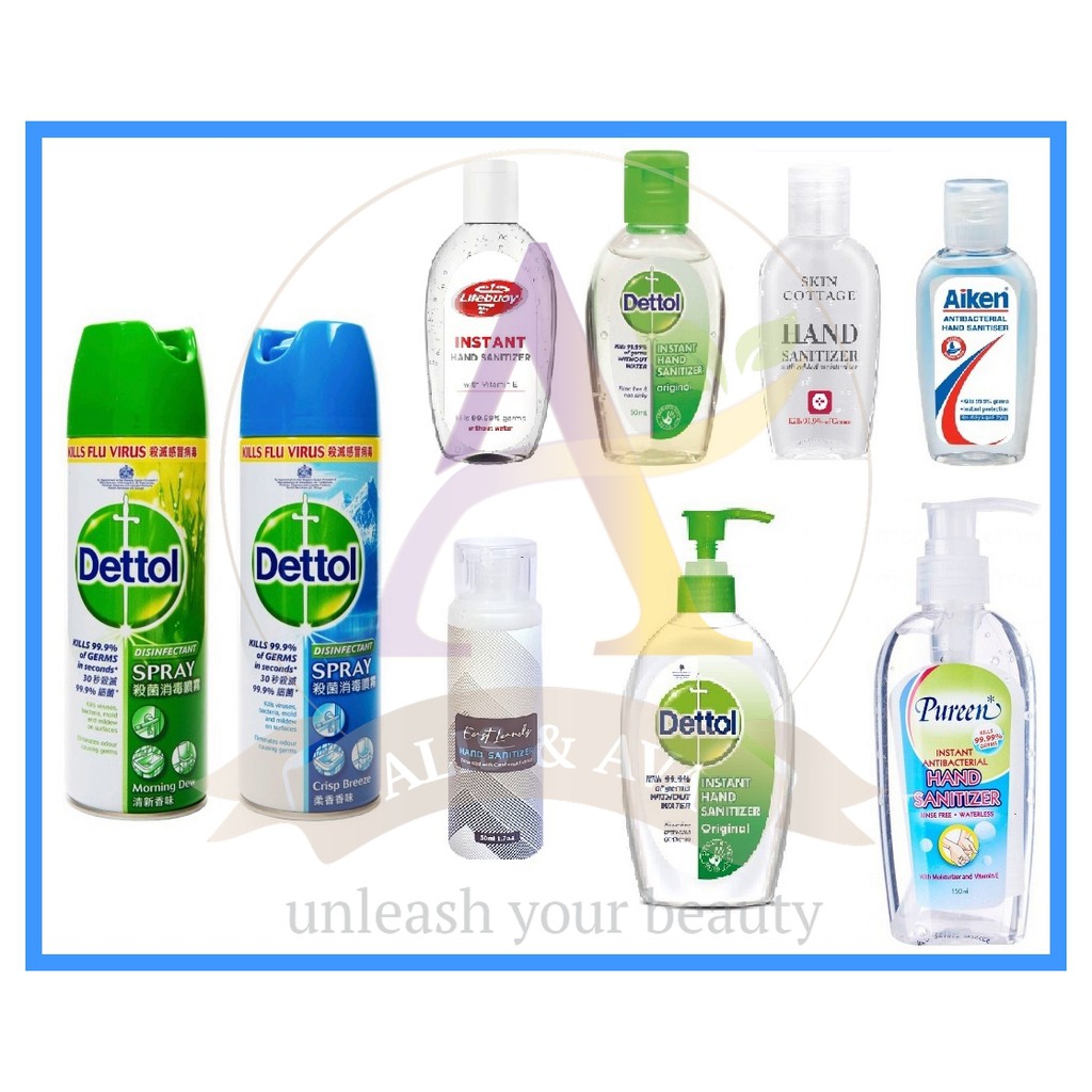 Dettol/Lifebuoy/Aiken/Skin Cottage/EastLands/ Kundal /Antabax/Hand