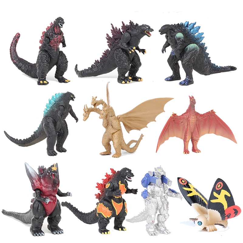 10pcs Set Movie Gojira Pvc Figure Godzilla Model Toys Kid Toy Set Opp 