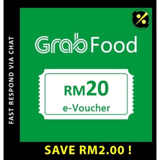★CAN URGENT★ Grab Food Grabfood E Voucher Baucar Rm 5/10/20 (SAVE RM2.00)