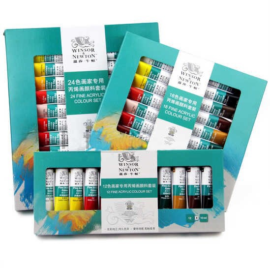 BEST DEAL!! Winsor & Newton 12/18/24 Acrylic Color Set | Shopee Malaysia