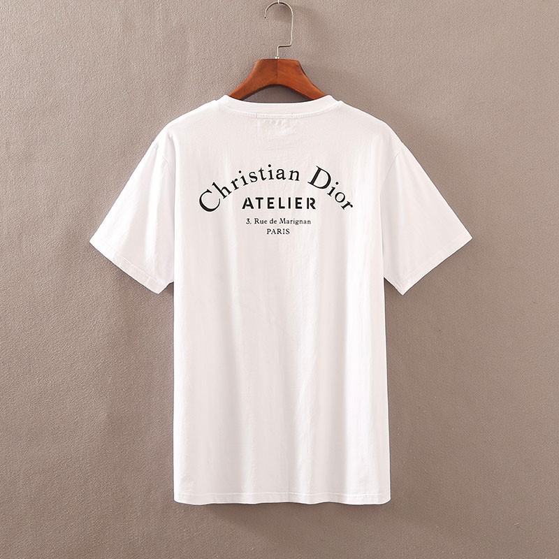 Christian Dior Logo Men Brand Clothing Cotton Comfortable T Shirt