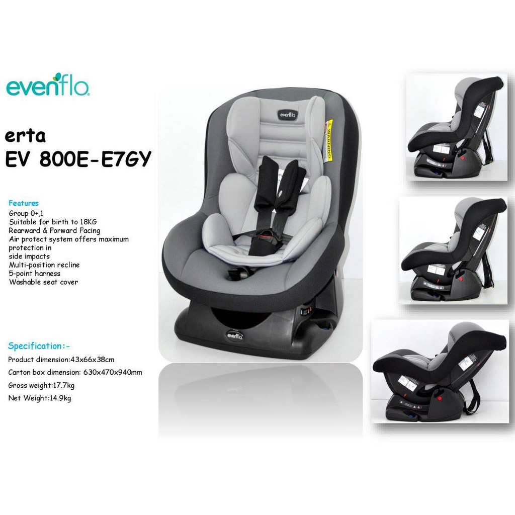 evenflo erta car seat