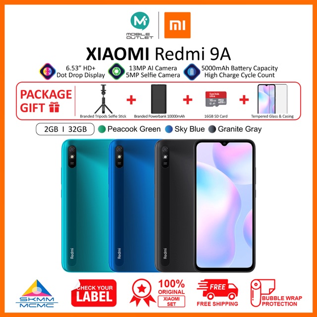 Xiaomi Redmi 9a 2gb 32gb Original Xiaomi Msia Shopee Malaysia