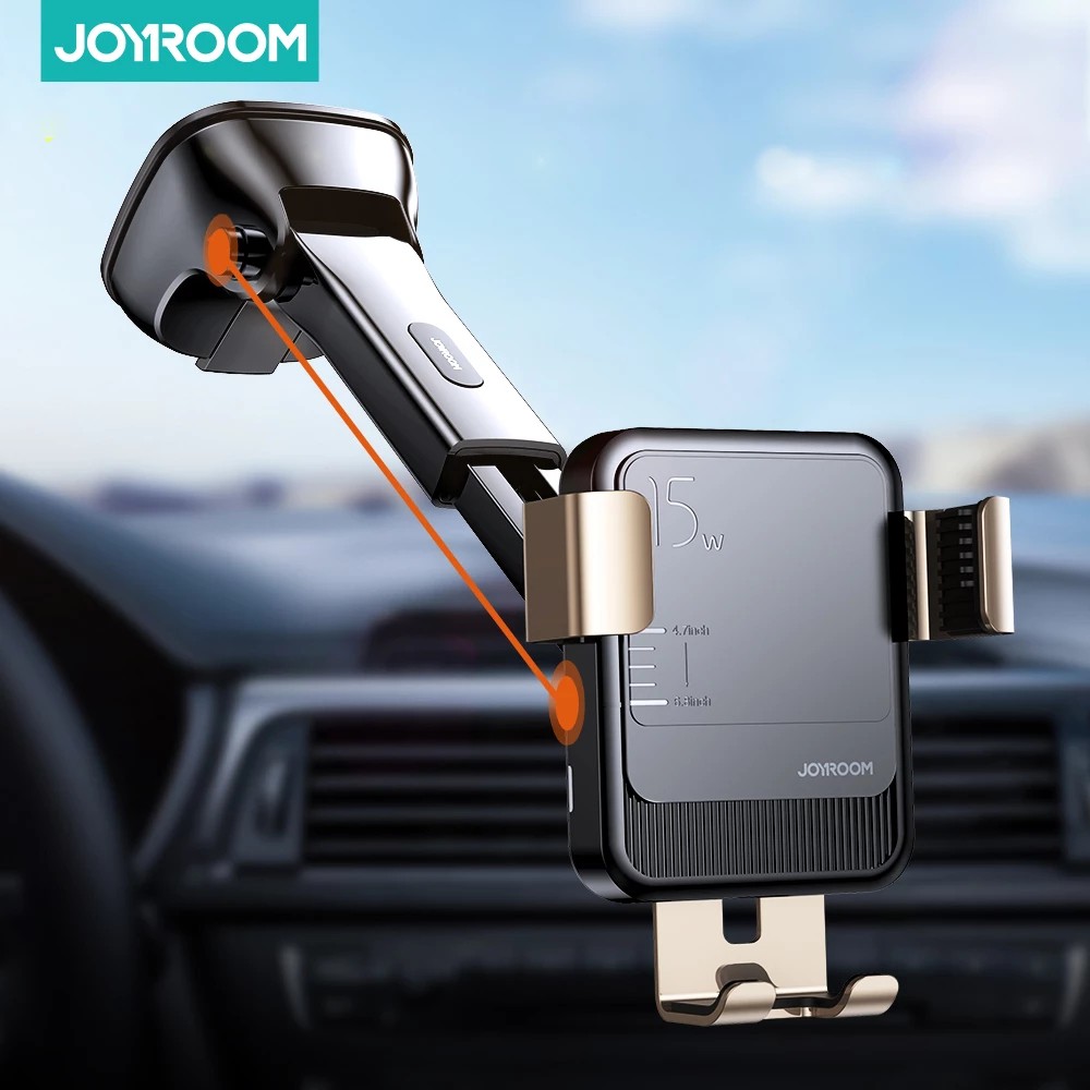 Joyroom 15w Qi Wireless Car Phone Holder charger Intelligent Infrared Fast Charger Stand Car Phone Holder for iPhone Huawei | Shopee Malaysia