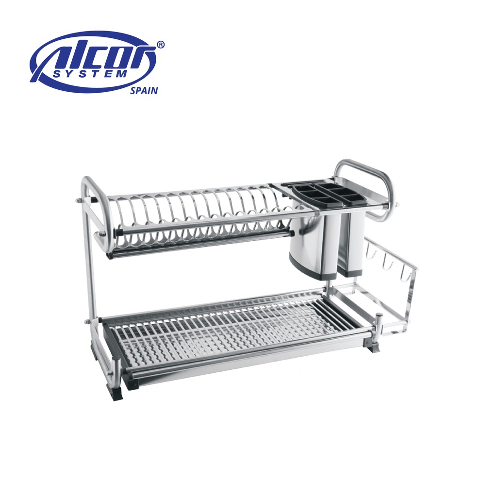 Alcor System SUS 304 Stainless Steel 2 tier Multipurpose Dish Rack