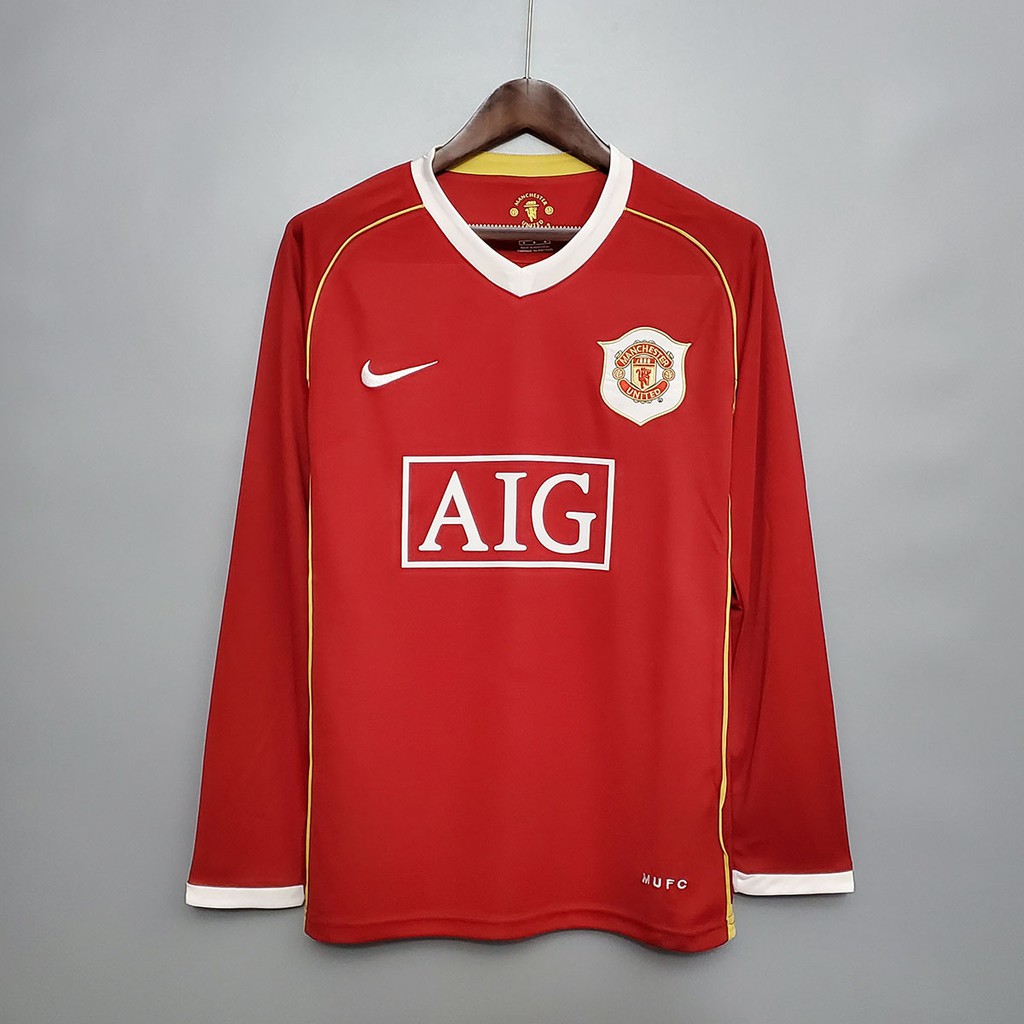 Retro 2006 2007 Manchester United Long sleeve Home
