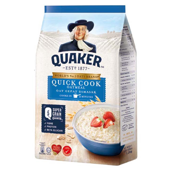 Quaker Quick Cook Oatmeal (1.2kg) | Shopee Malaysia